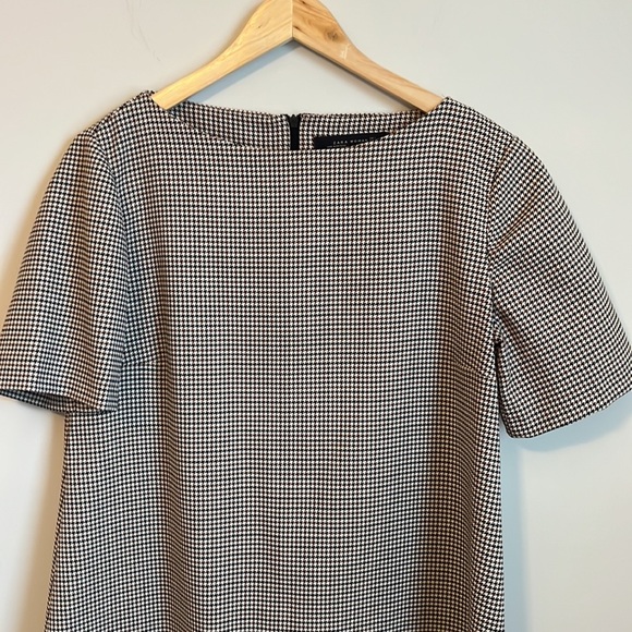Zara Dresses Zara Houndstooth Shift Dress Poshmark